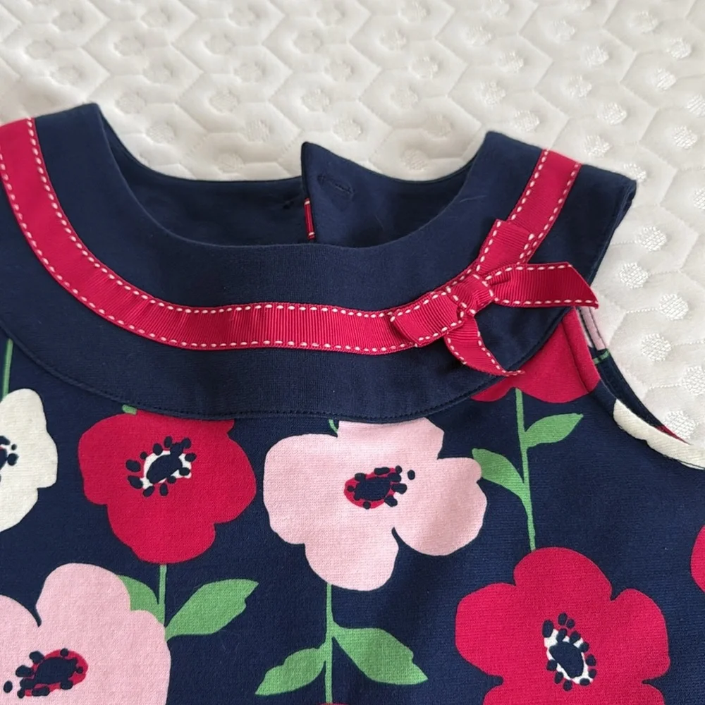 Gymboree Preppy Puppy poppy flower 5T dress‎